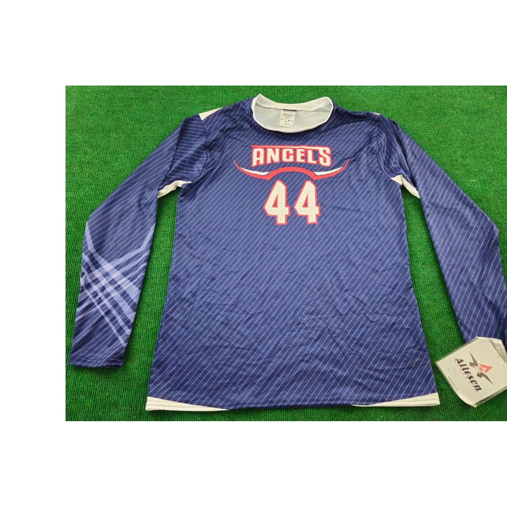 Los Angeles Angels Baseball Jersey 44 Long Sleeve Athletic Shirt Medium‎